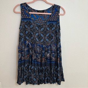 Karen Kane women’s printed flowy sleeveless top size XS